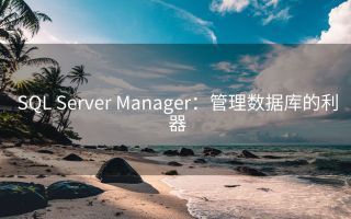 SQL Server Manager:管理数据库的利器