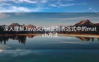 深入理解JavaScript正则表达式中的match方法