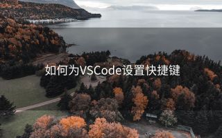 如何为VSCode设置快捷键