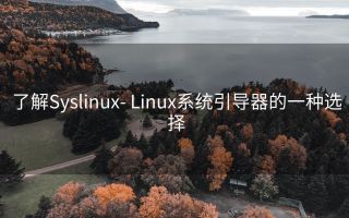 了解Syslinux- Linux系统引导器的一种选择